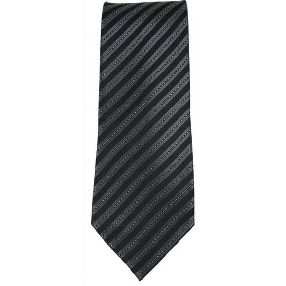 NWT Geoffrey Beene Black Metallic Tie - Picture 2 of 2